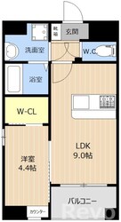 LIBTH西新の物件間取画像